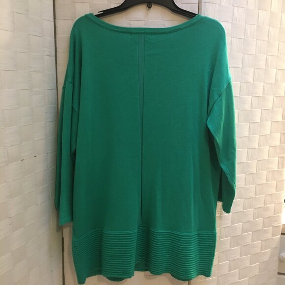 Nwt Tint & Shadow green tunic sweater 1X - Picture 8 of 10